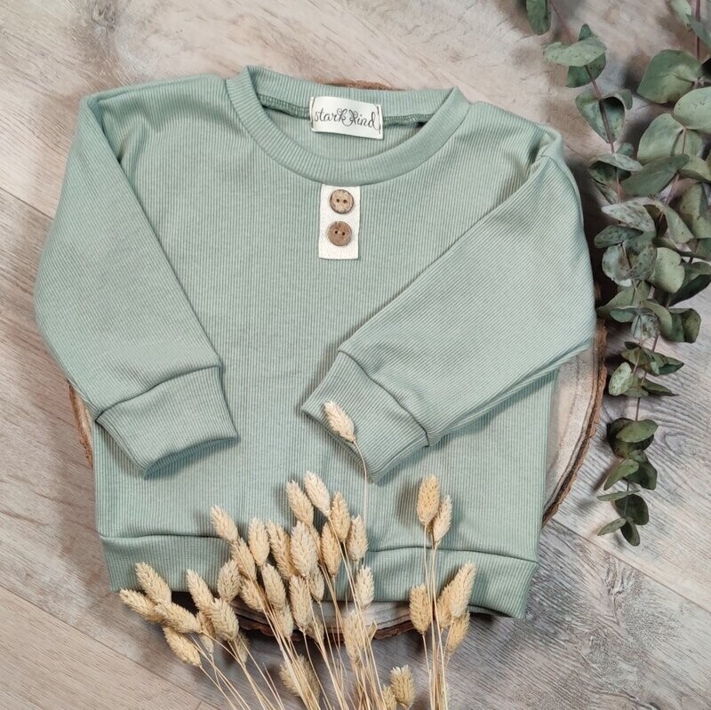 Rib Pullover - Salbeigrün