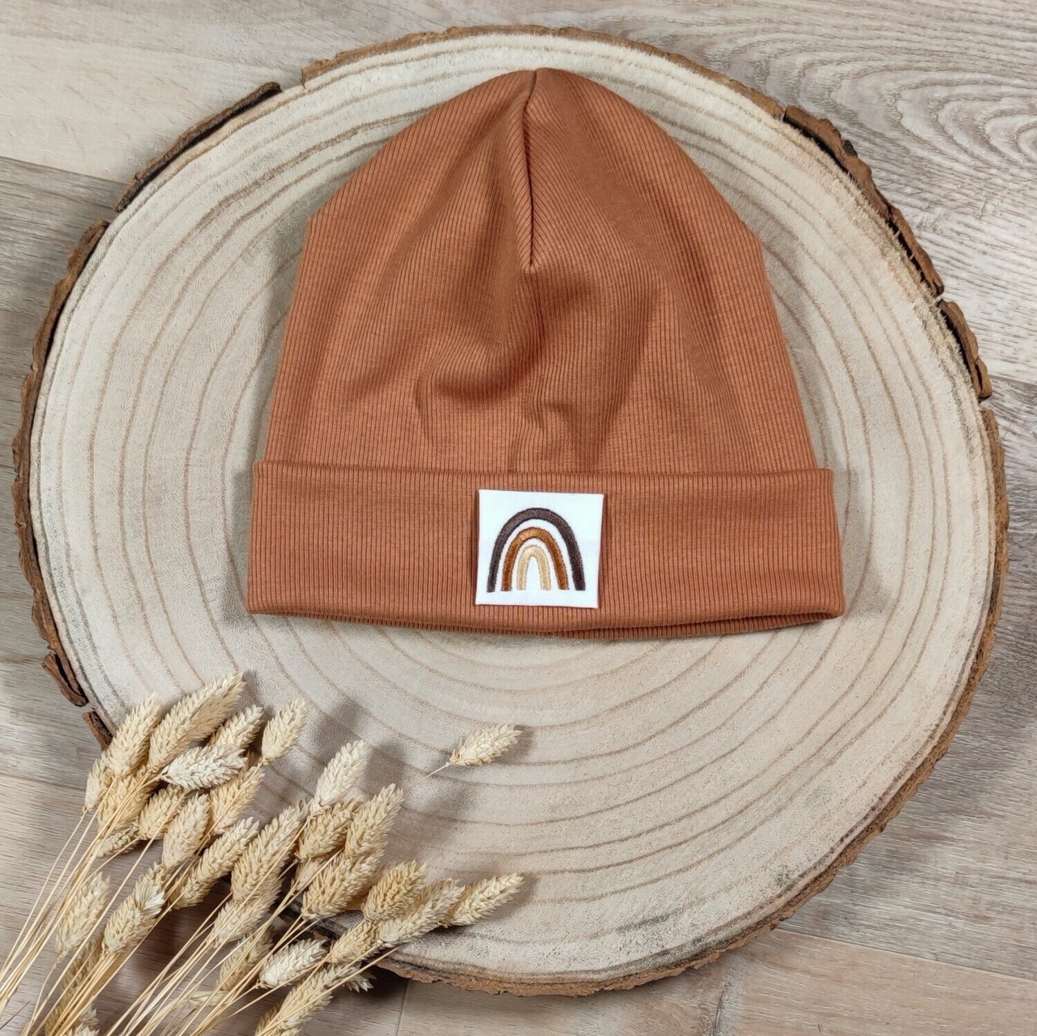 Rib Mütze - Pecan Rainbow - Kopfumfang 52-54 cm
