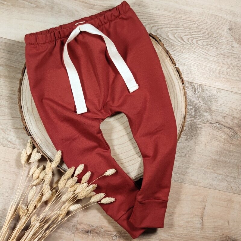 Pants - French Terry Rostbraun