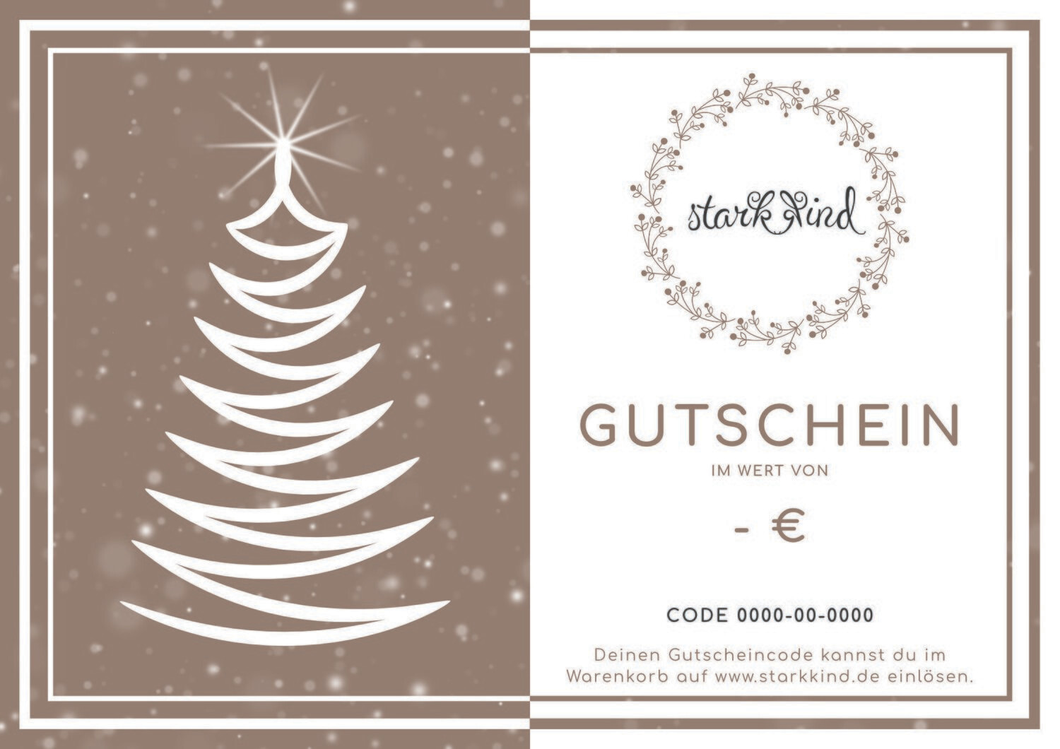 Digitaler Geschenkgutschein - Weihnachten