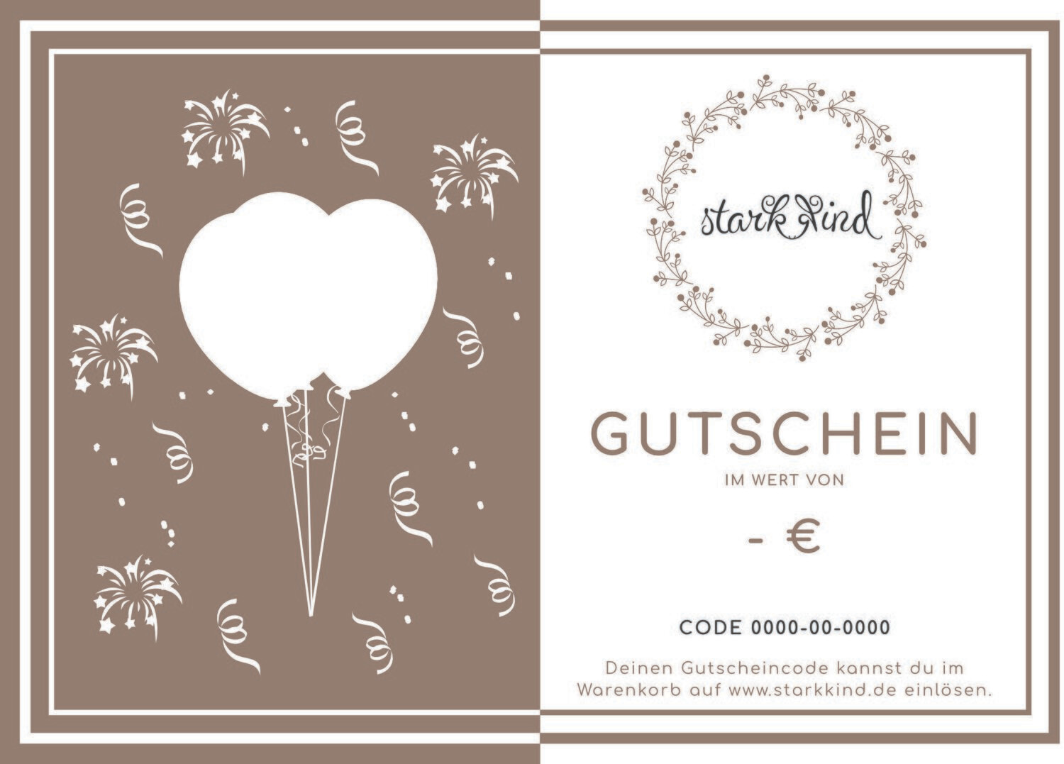 Digitaler Geschenkgutschein - Ballon