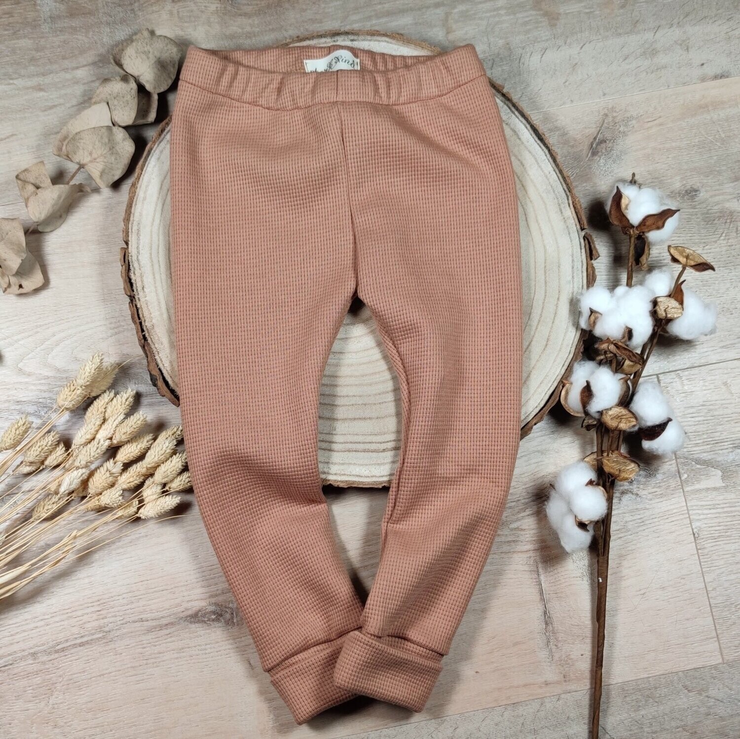 Leggings Waffelstrick - Lehmbraun