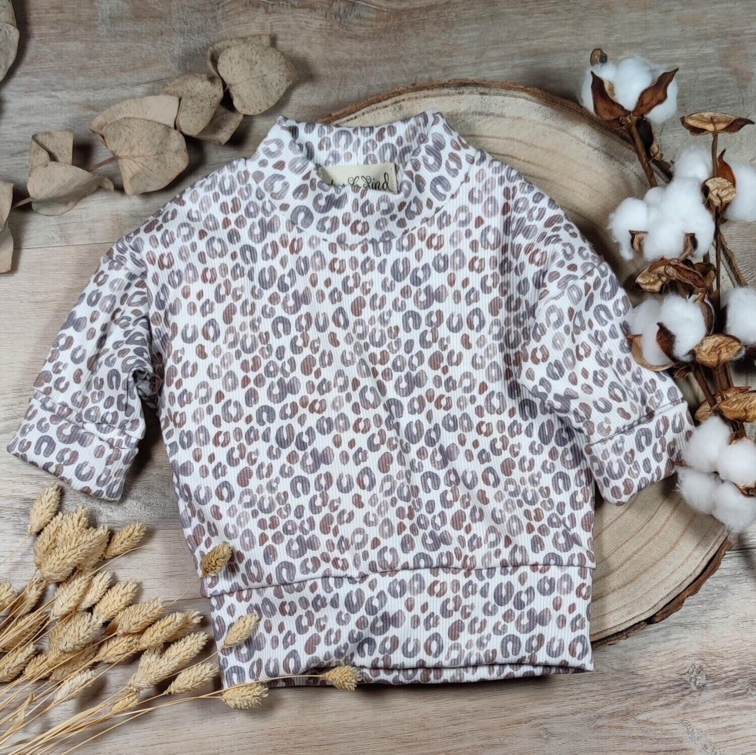 (Sofortkauf) Oversized Rib Jersey Pullover - Leo - Gr. 62/68