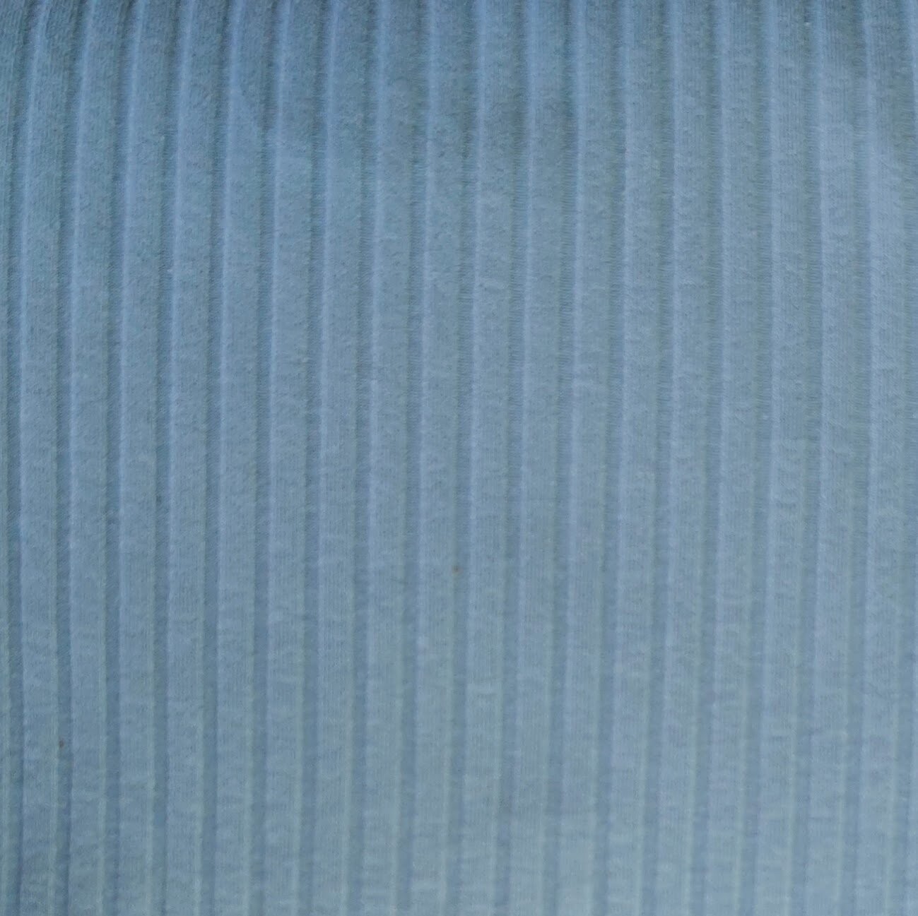 Breit-Rib Mütze - Blau Grau ohne Patch - Kopfumfang 44-46 cm