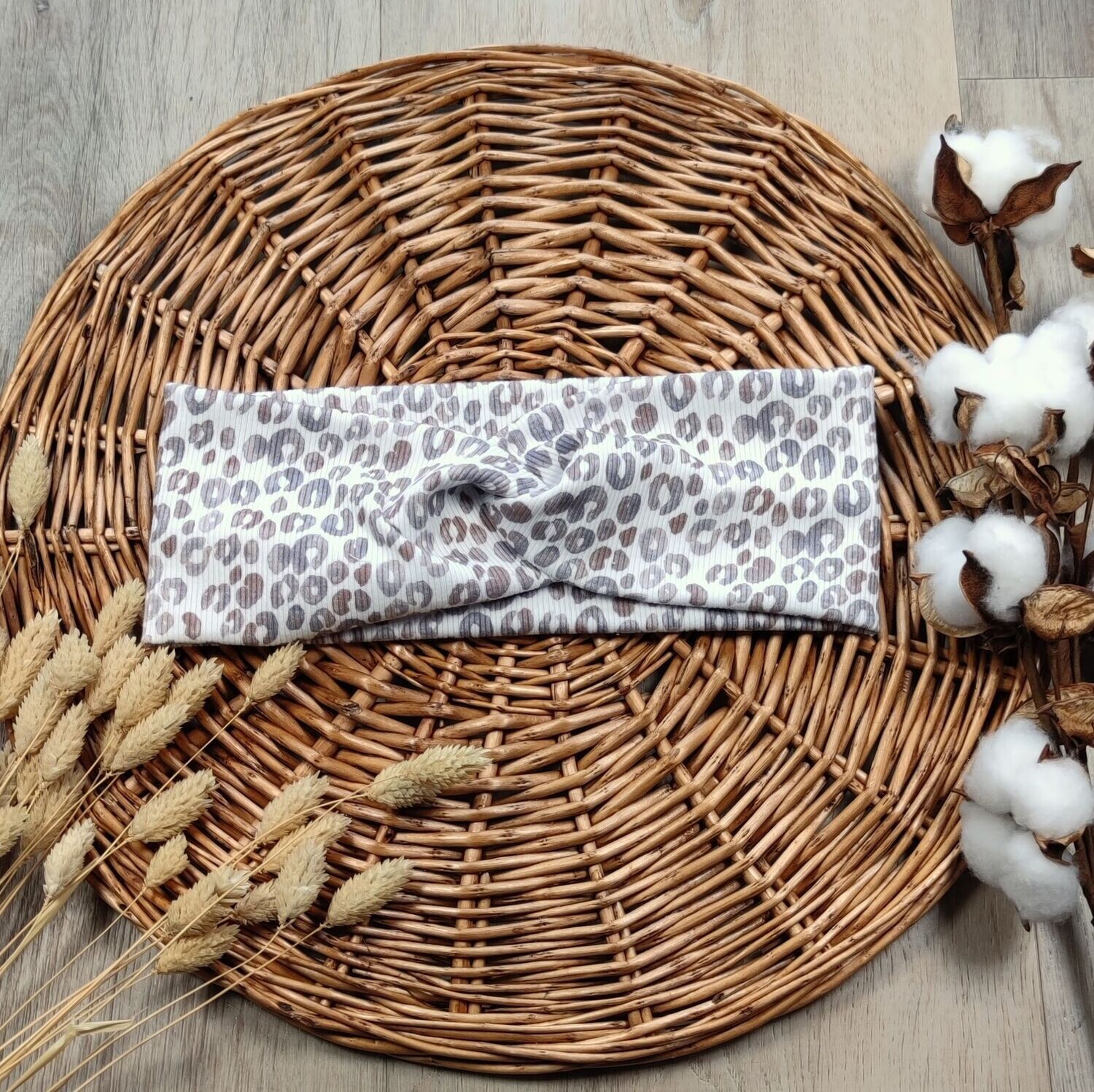 Stirnband Rib Jersey - Leo