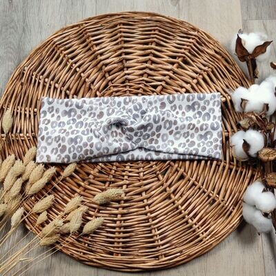 Stirnband Rib Jersey - Leo