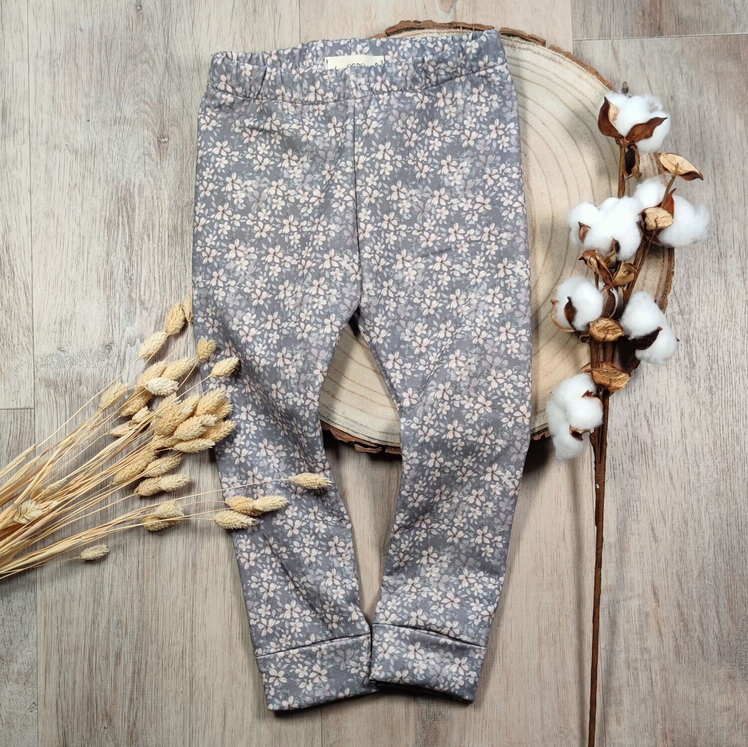Soft Sweat Leggings - Dusty Mauve Blossom