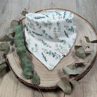 Halstuch mit Druckknöpfen - Rib Jersey - Eukalyptus Halstuch mit Druckknöpfen - Rib Jersey - Eukalyptus