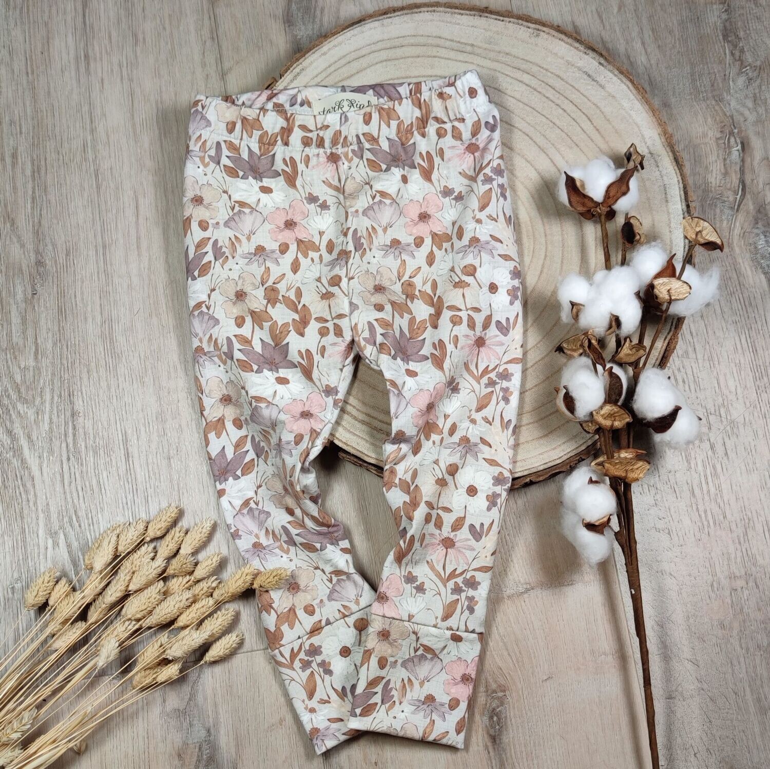 Leggings - Vintage Flowers Mauve