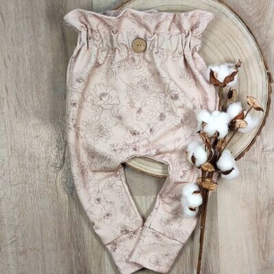 Pants - French Terry Nude Roses Pants - French Terry Nude Roses