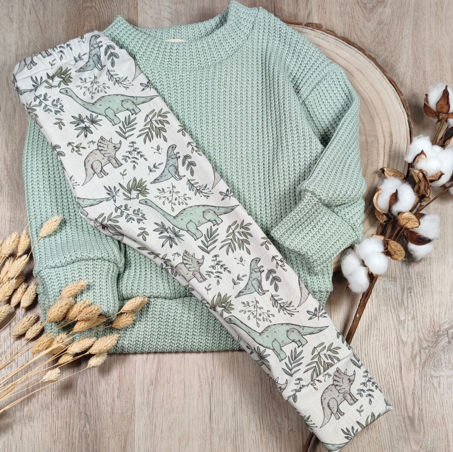 Leggings - French Terry Dinos