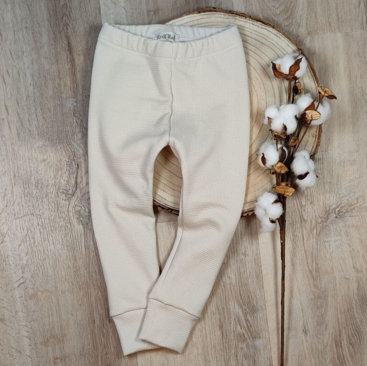 Leggings Waffelstrick - Natur