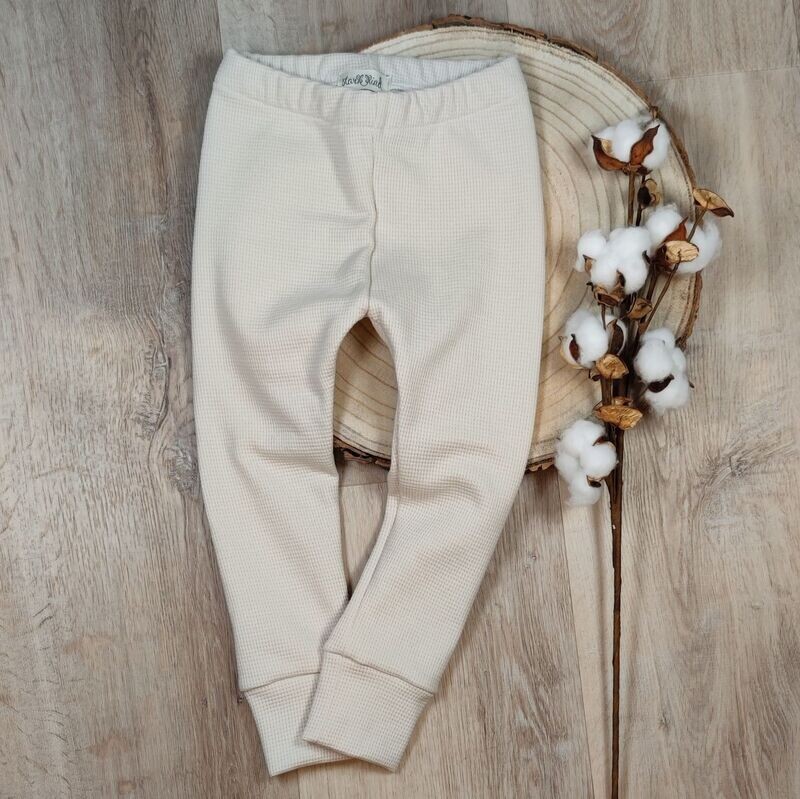 Leggings Waffelstrick - Natur