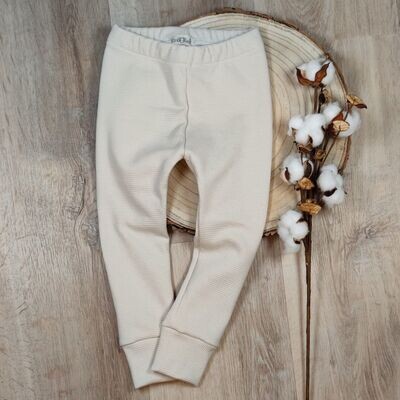 Leggings Waffelstrick - Natur
