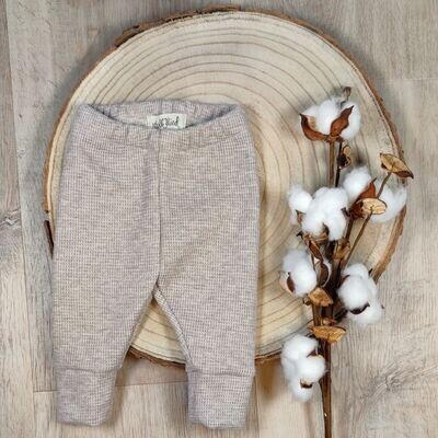 Leggings Waffelstrick - Beige