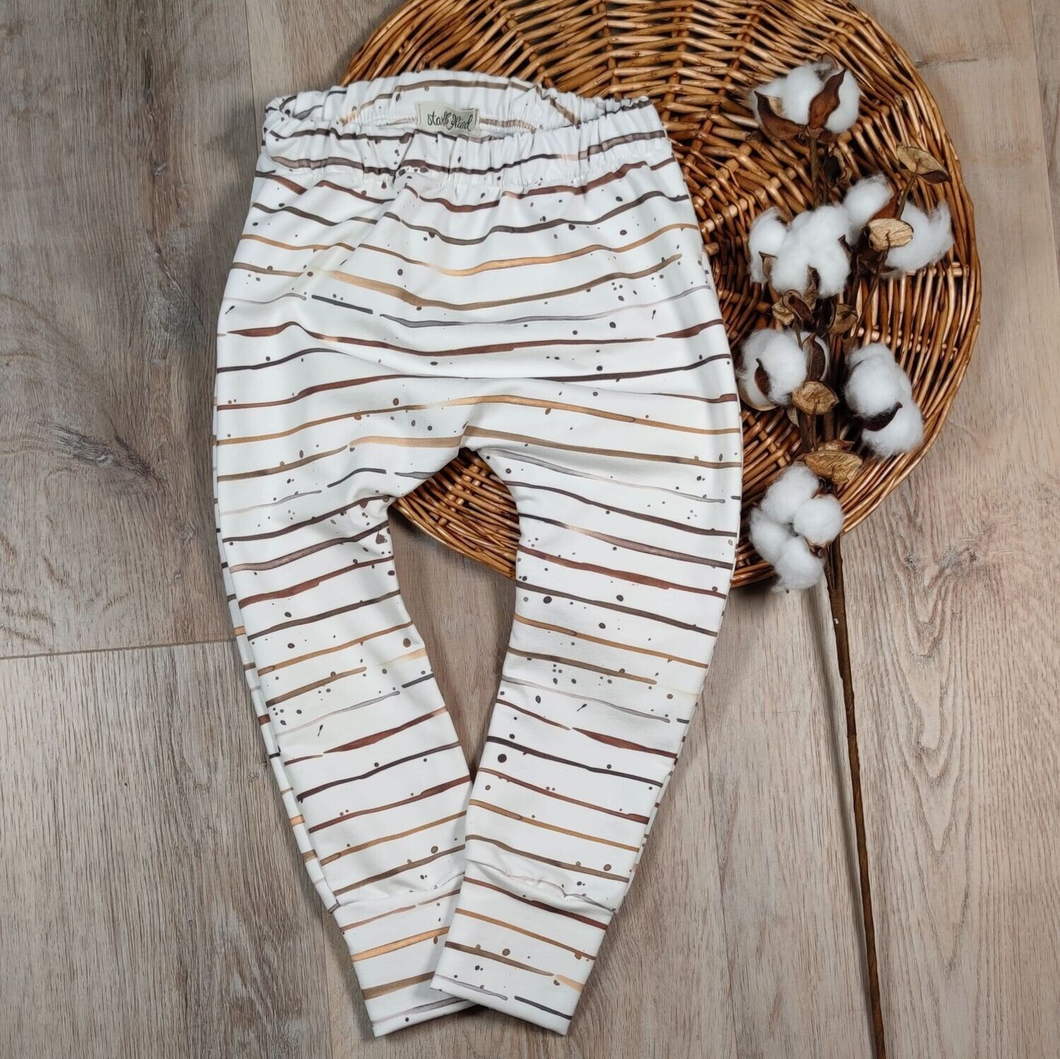 Pants French Terry - Brown Stripes