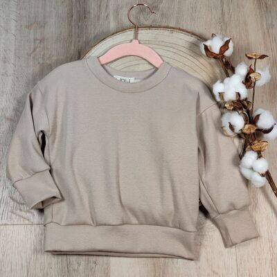 Rib Pullover - Light Taupe