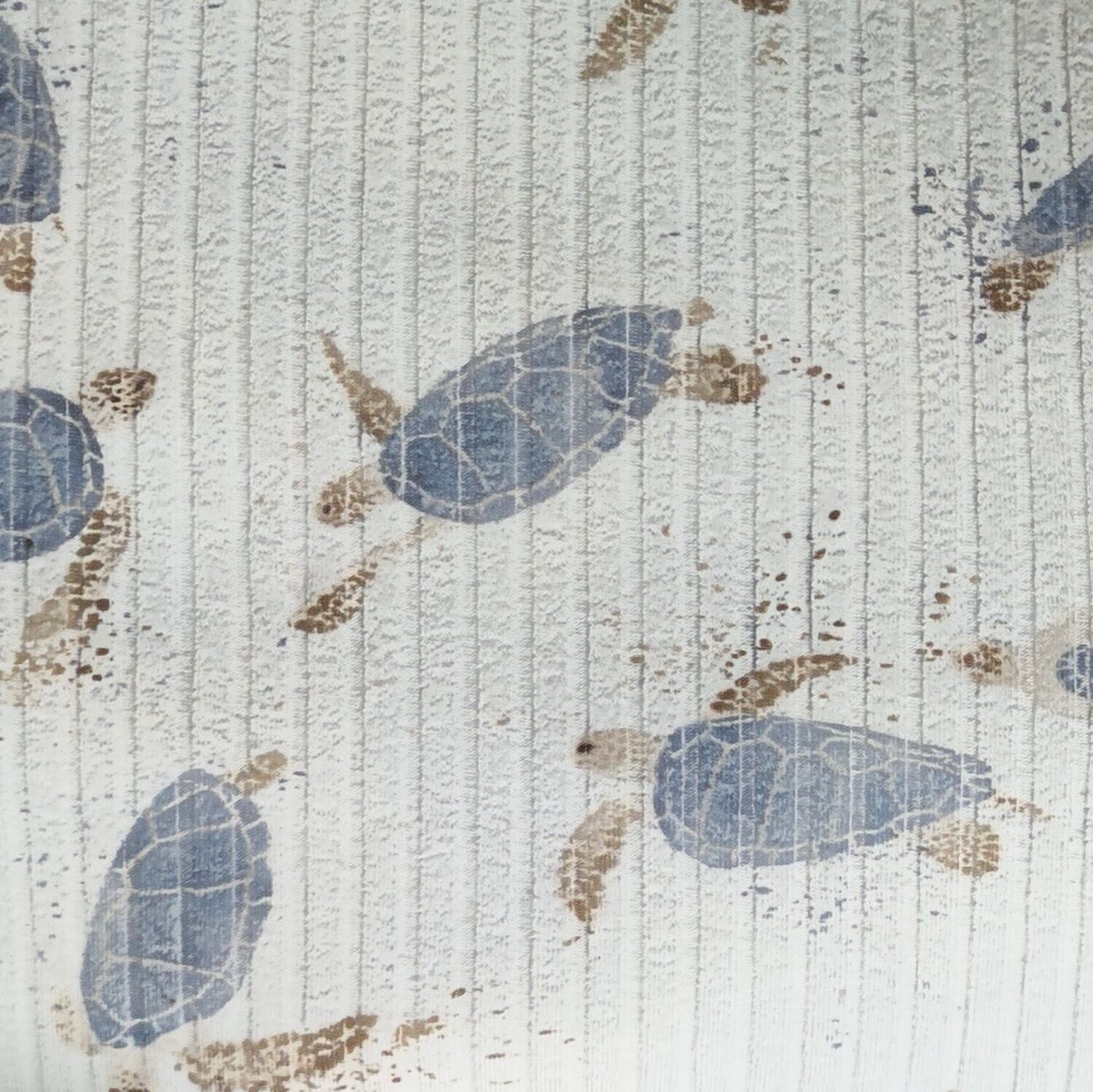 T-Shirt Breit-Rib - Kleine Schildkröte blau