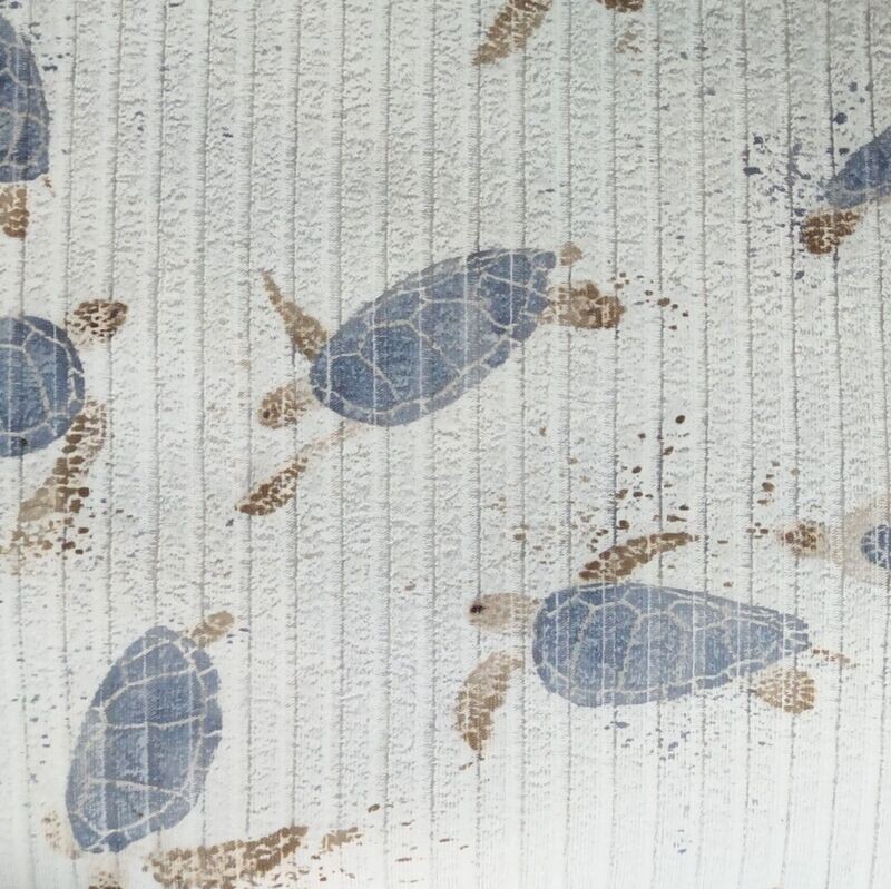 T-Shirt Breit-Rib - Kleine Schildkröte blau