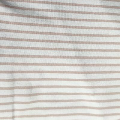 T-Shirt - Streifen Beige