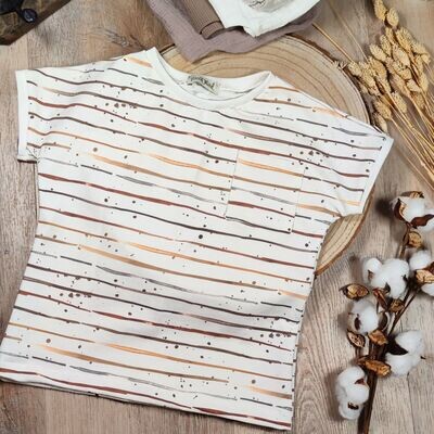 T-Shirt - Brown Stripes