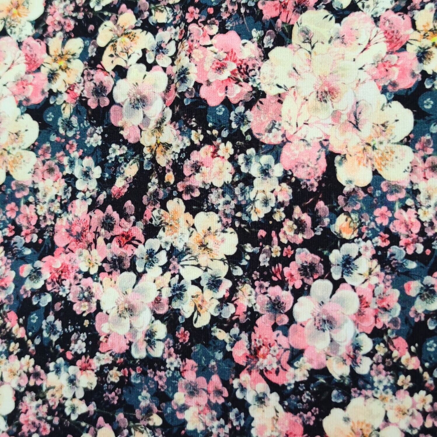 Kleid kurzärmelig - Blumenmeer
