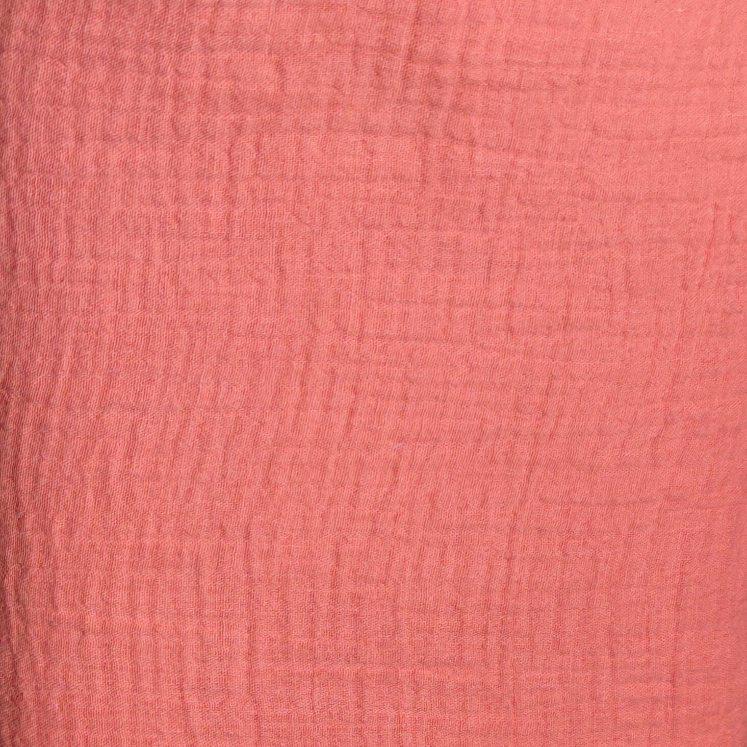 Rüschen T-Shirt - Musselin Koralle
