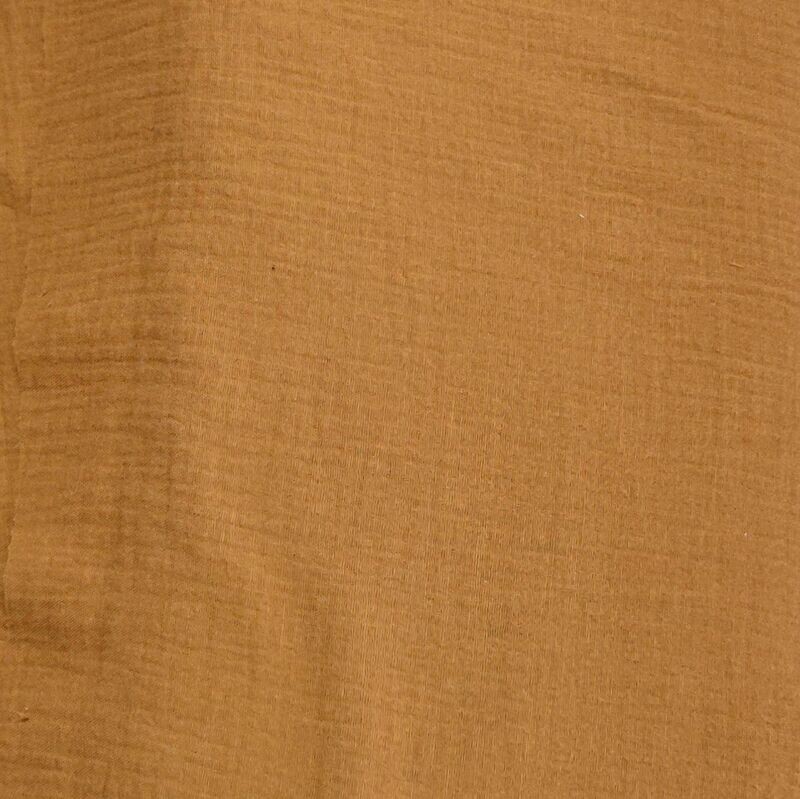 Rüschen T-Shirt - Musselin Dark Ocker