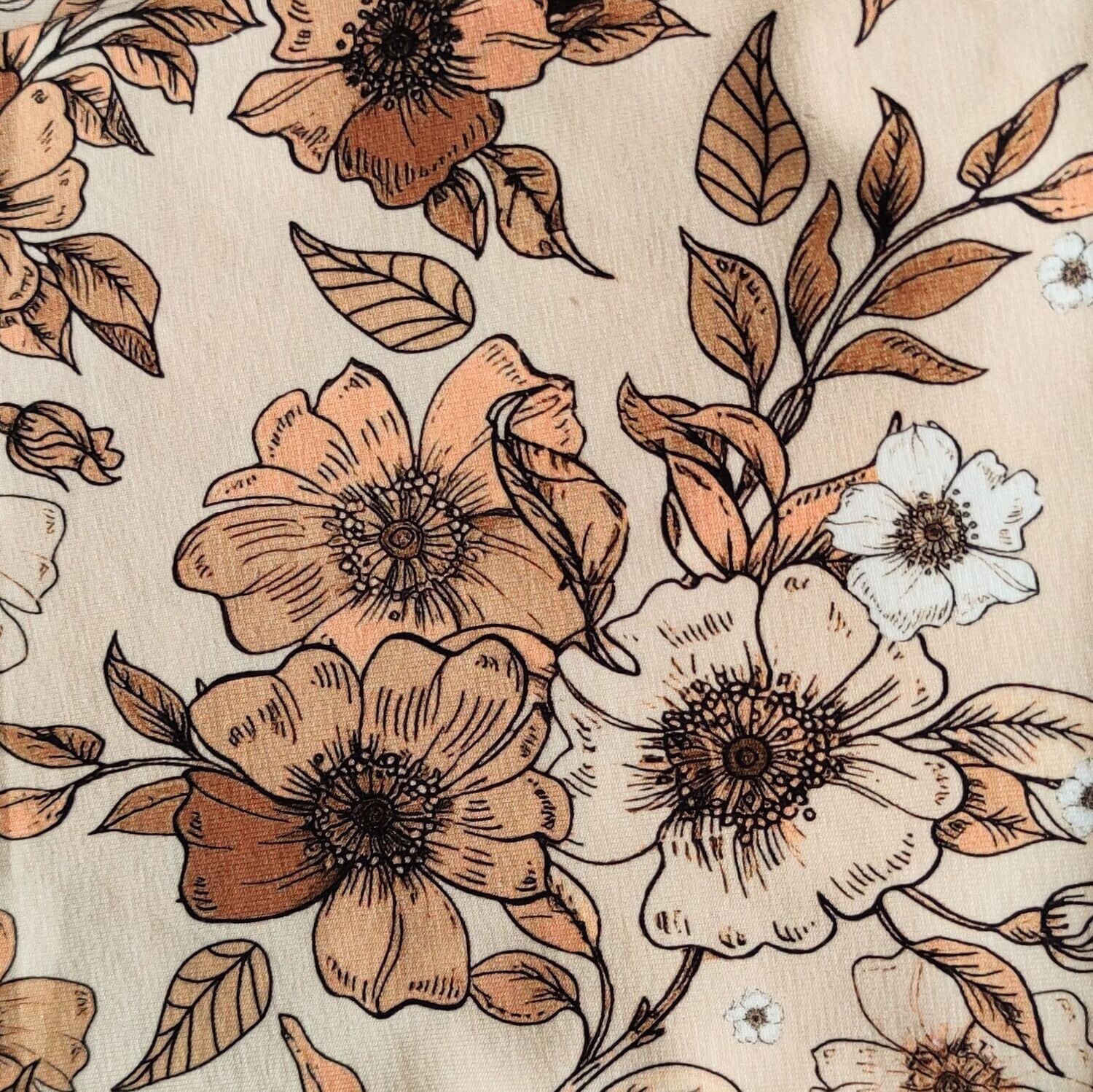 Rüschen T-Shirt - Retro Flowers