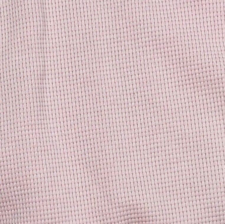 Rüschen T-Shirt - Waffelstrick Nude Rose