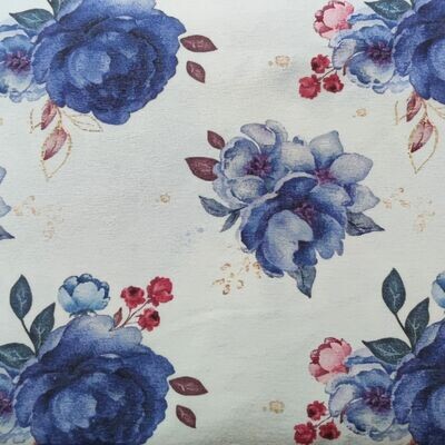 Rüschen T-Shirt - Blue Blossom Rüschen T-Shirt - Blue Blossom