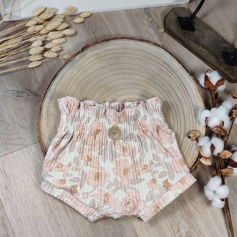 Bummie - Breit Rib Jersey Pastellblumen