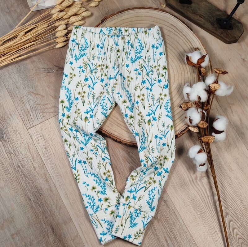 Leggings - Blaue Landblüte