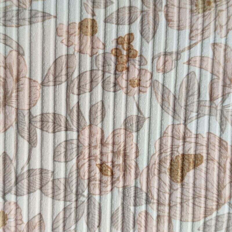 Longsleeve mit Volant - Breit-Rib Pastellblumen