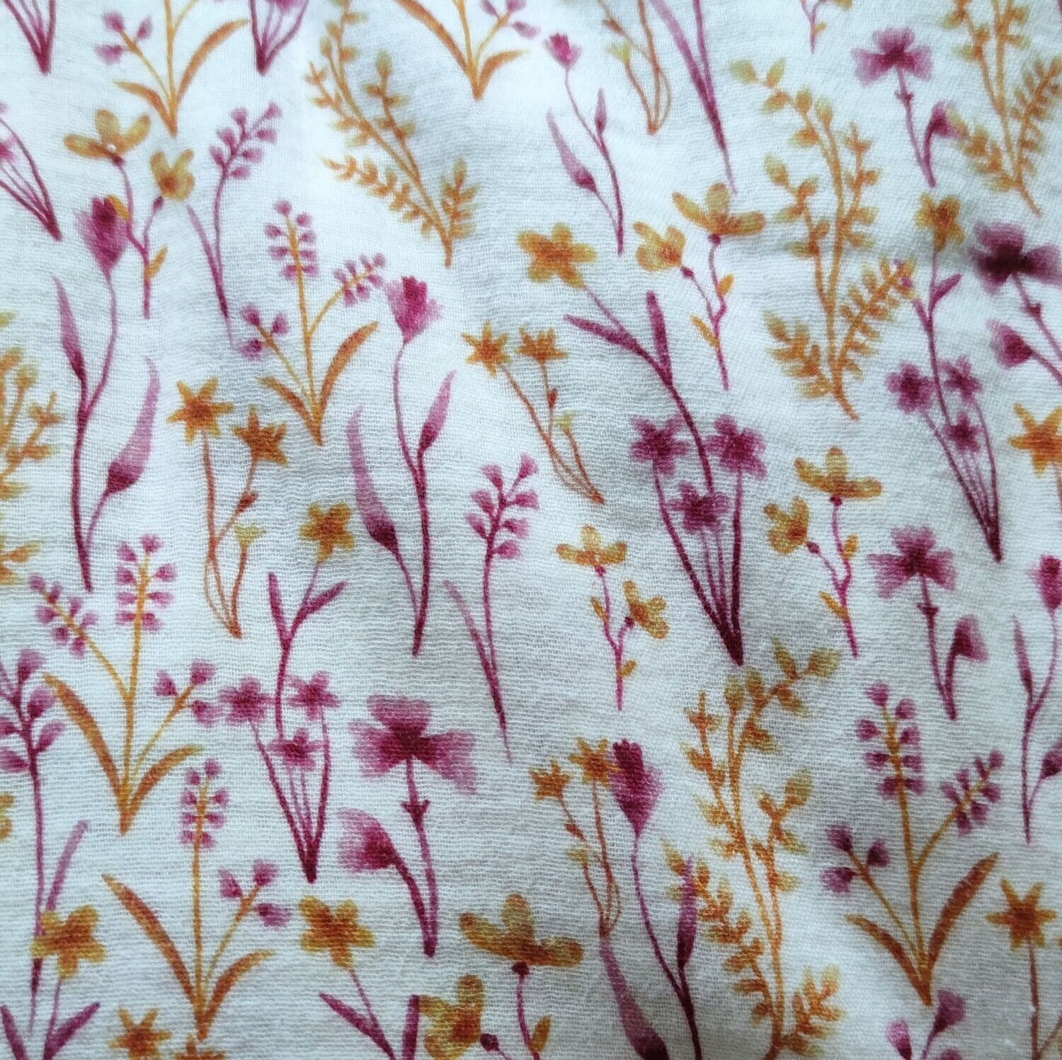 T-Shirt Musselin - Wildblumen Pink