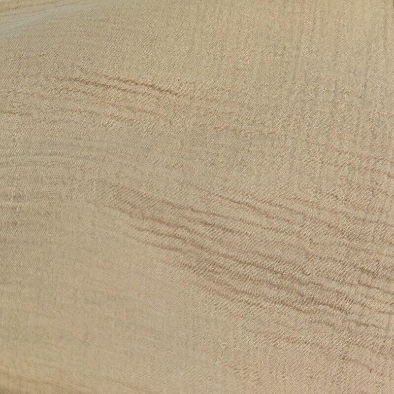 Musselin Longsleeve - warmes Beige