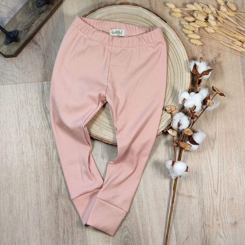 Leggings - Rib Jersey Nude Rosa