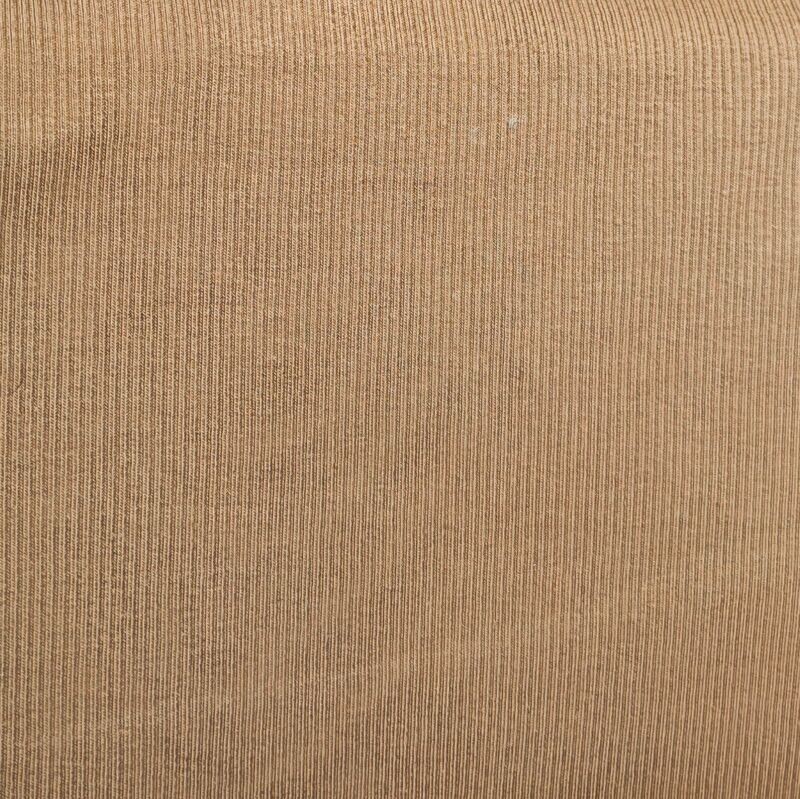 Rüschen Shirt - Rib Jersey Kakao