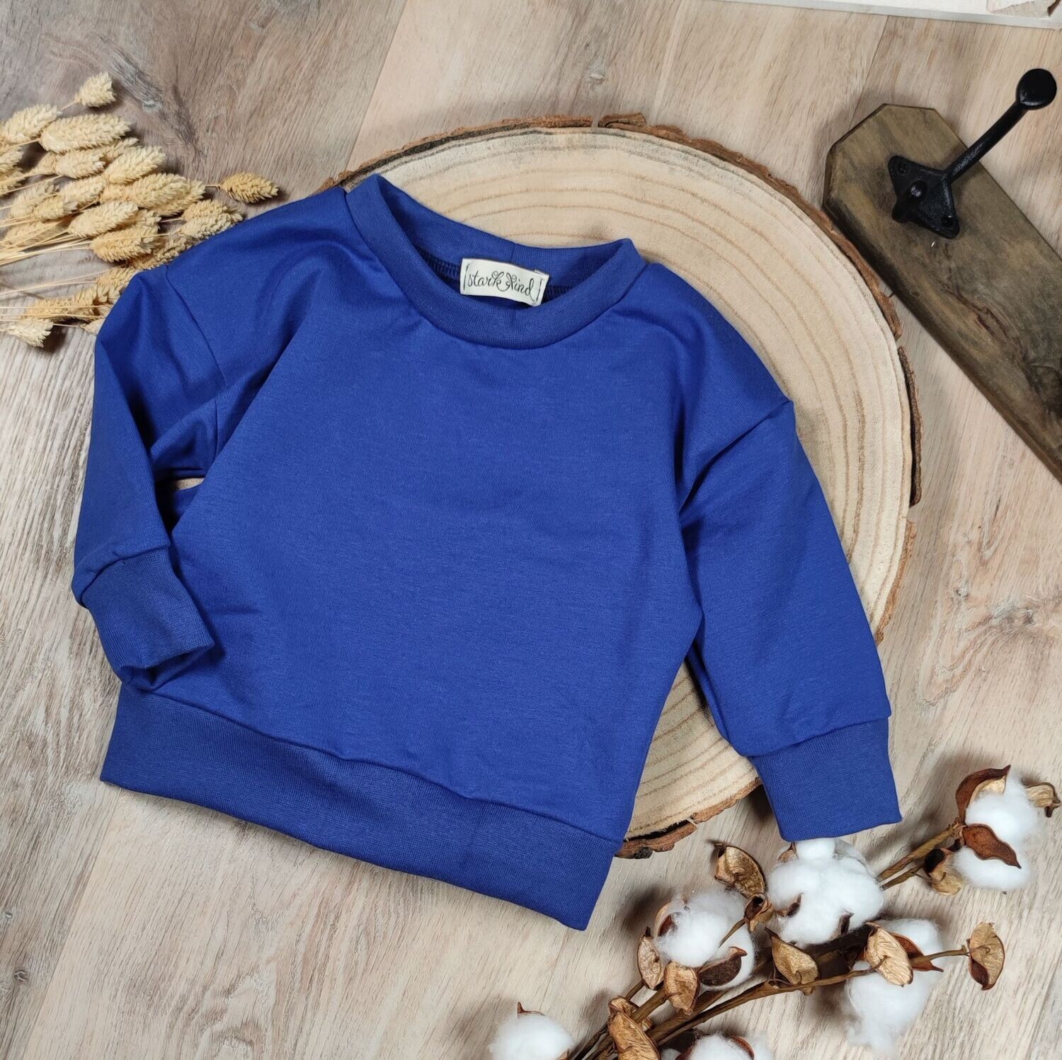 Pullover - French Terry Royales Blau