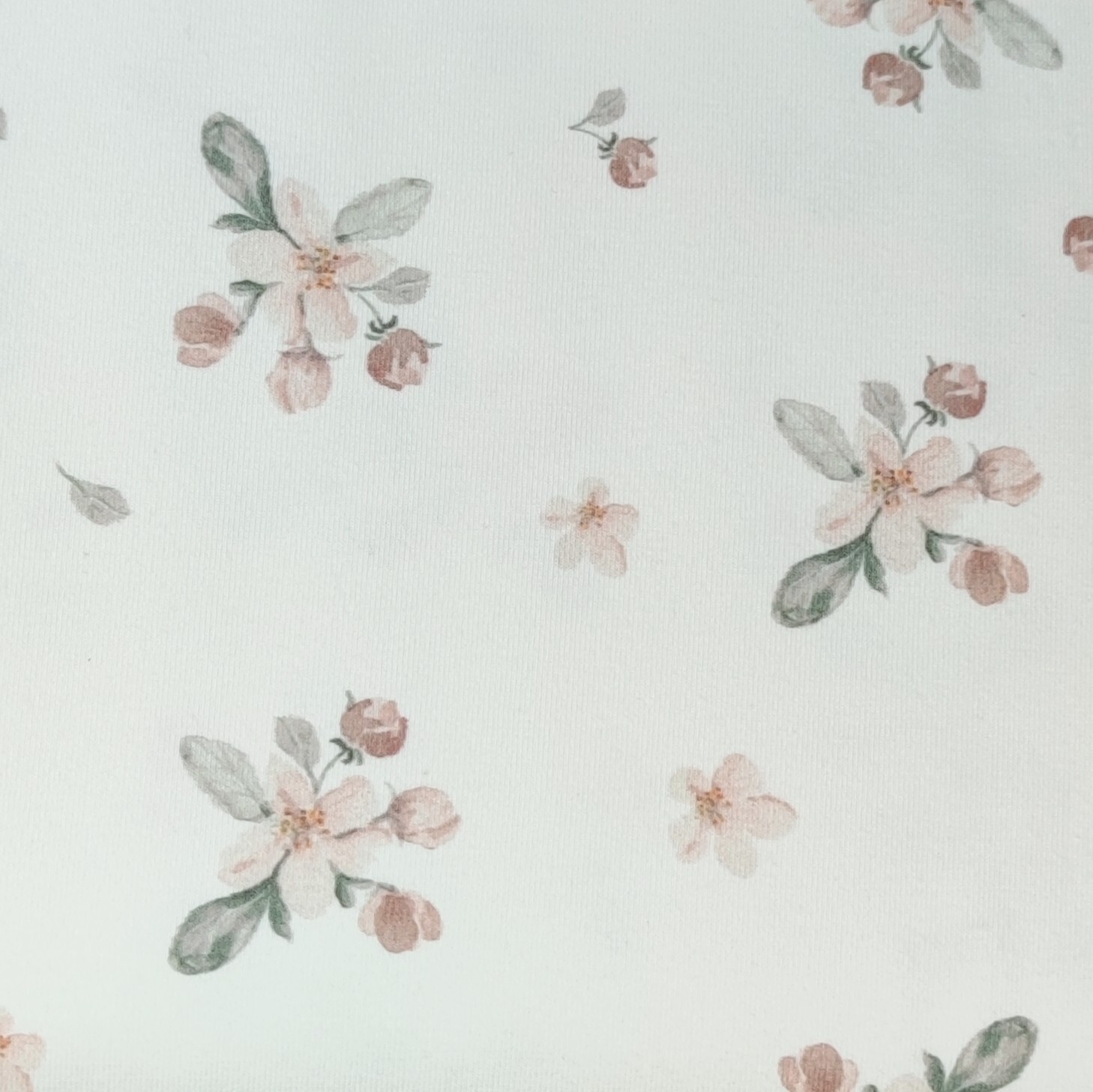 Jersey Pullover mit Volant - Apple Blossom 