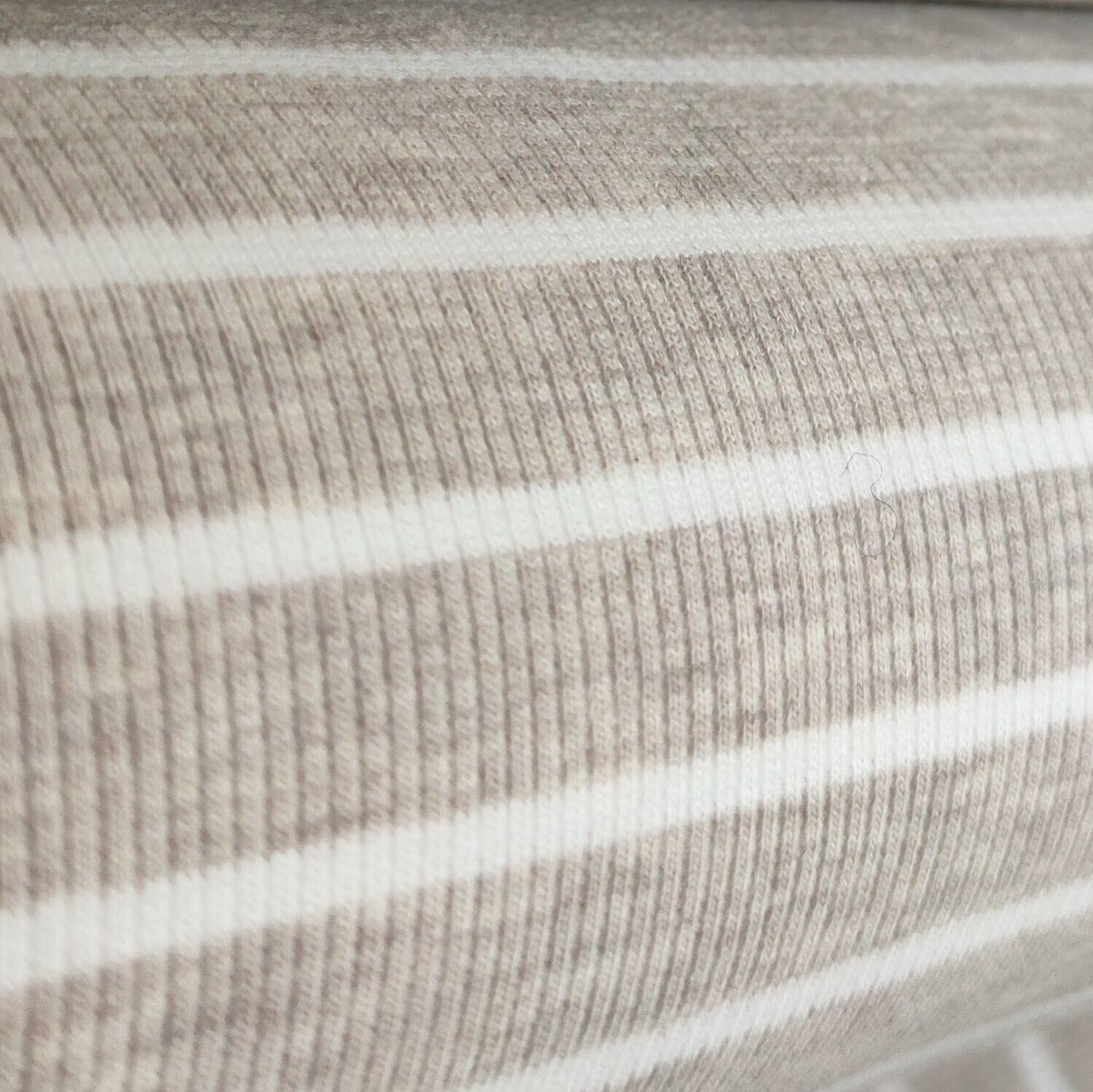 Rib Mütze - Beige Stripes