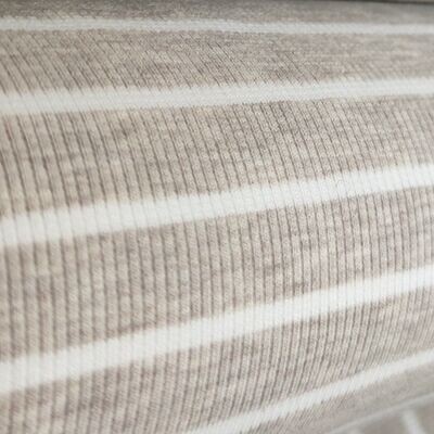 Rib Mütze - Beige Stripes