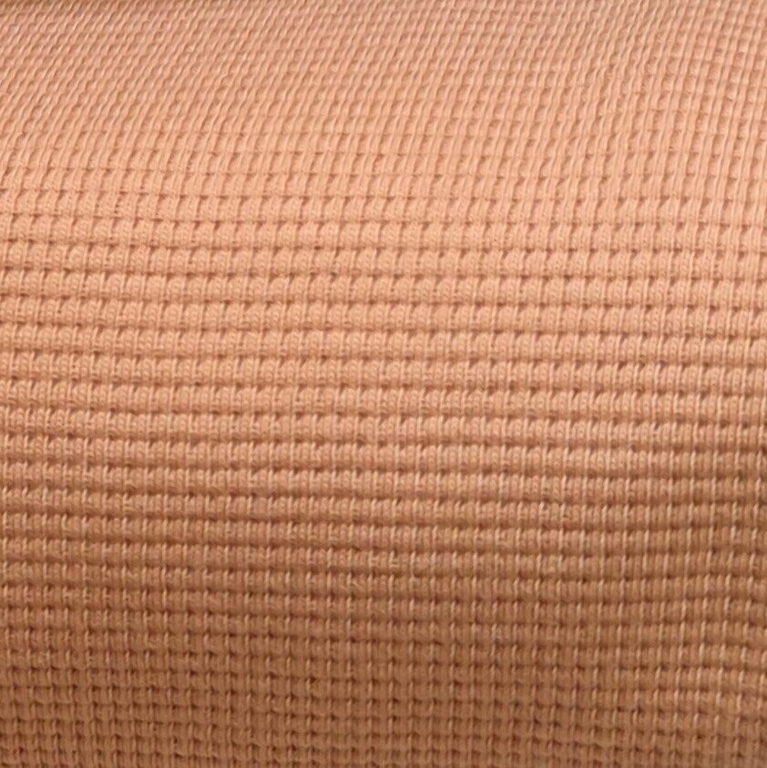 Waffeltrick Pullover mit Volant  - Lehmbraun