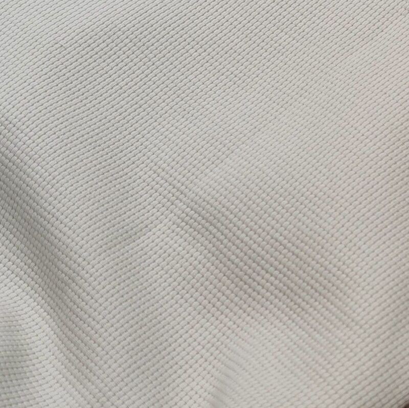 Waffeltrick Pullover mit Volant  - Natur