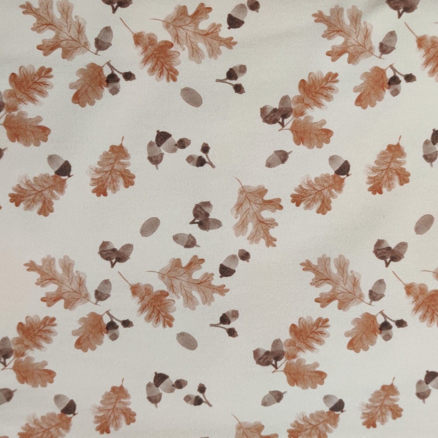 French Terry Pullover mit Rüsche - Autumn Leaves