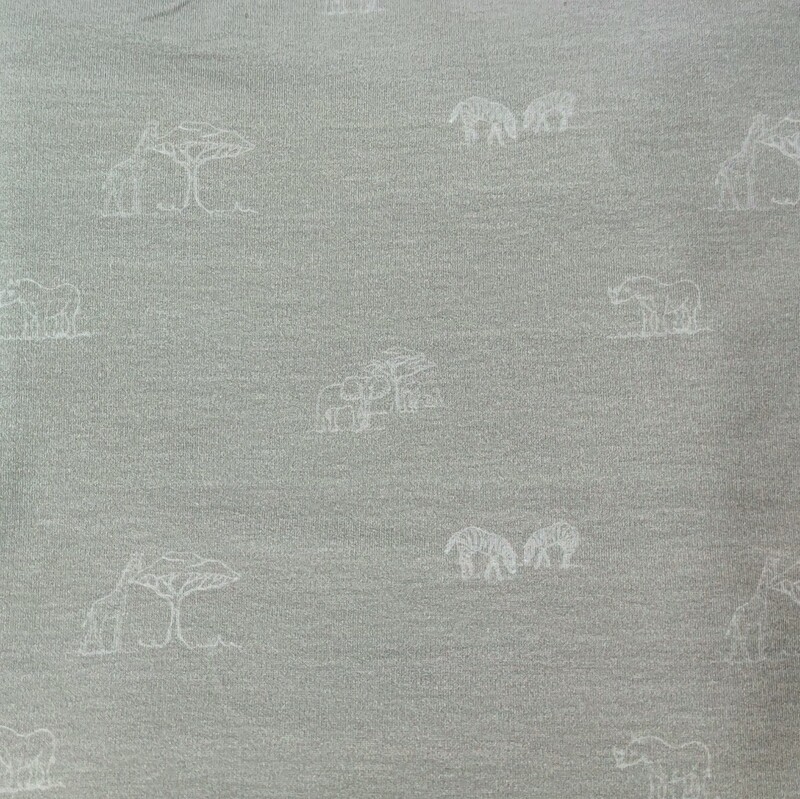 French Terry Pullover mit Rüsche - Safari