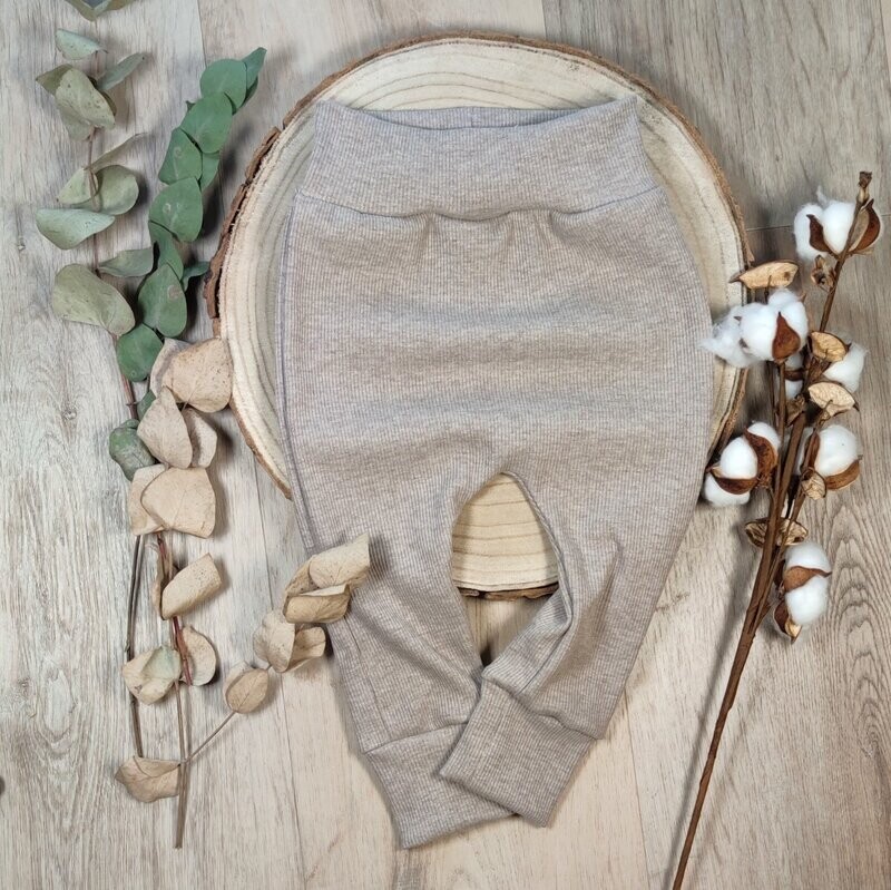 Rib Pants (dickerer Stoff) - Hellbraun