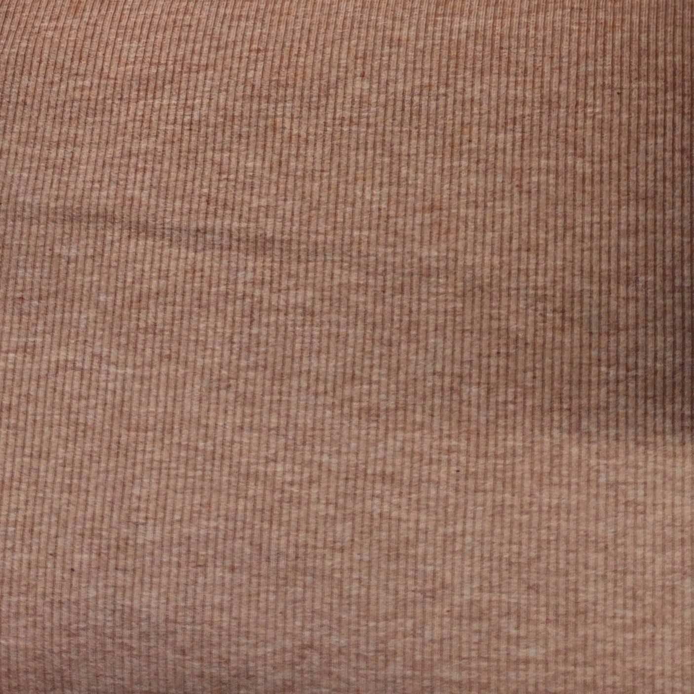 Pullover mit Volant  - Rib Jersey Rost meliert