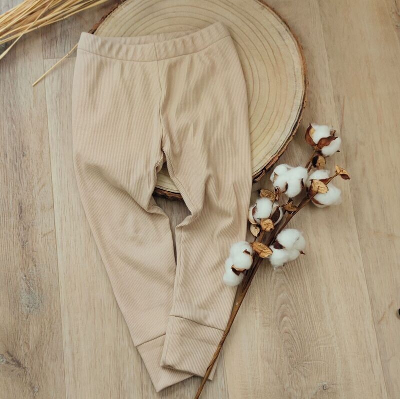 Leggings - Rib Jersey Hellbeige