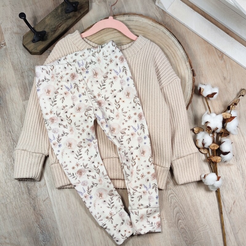 Leggings - Rosengarten creme